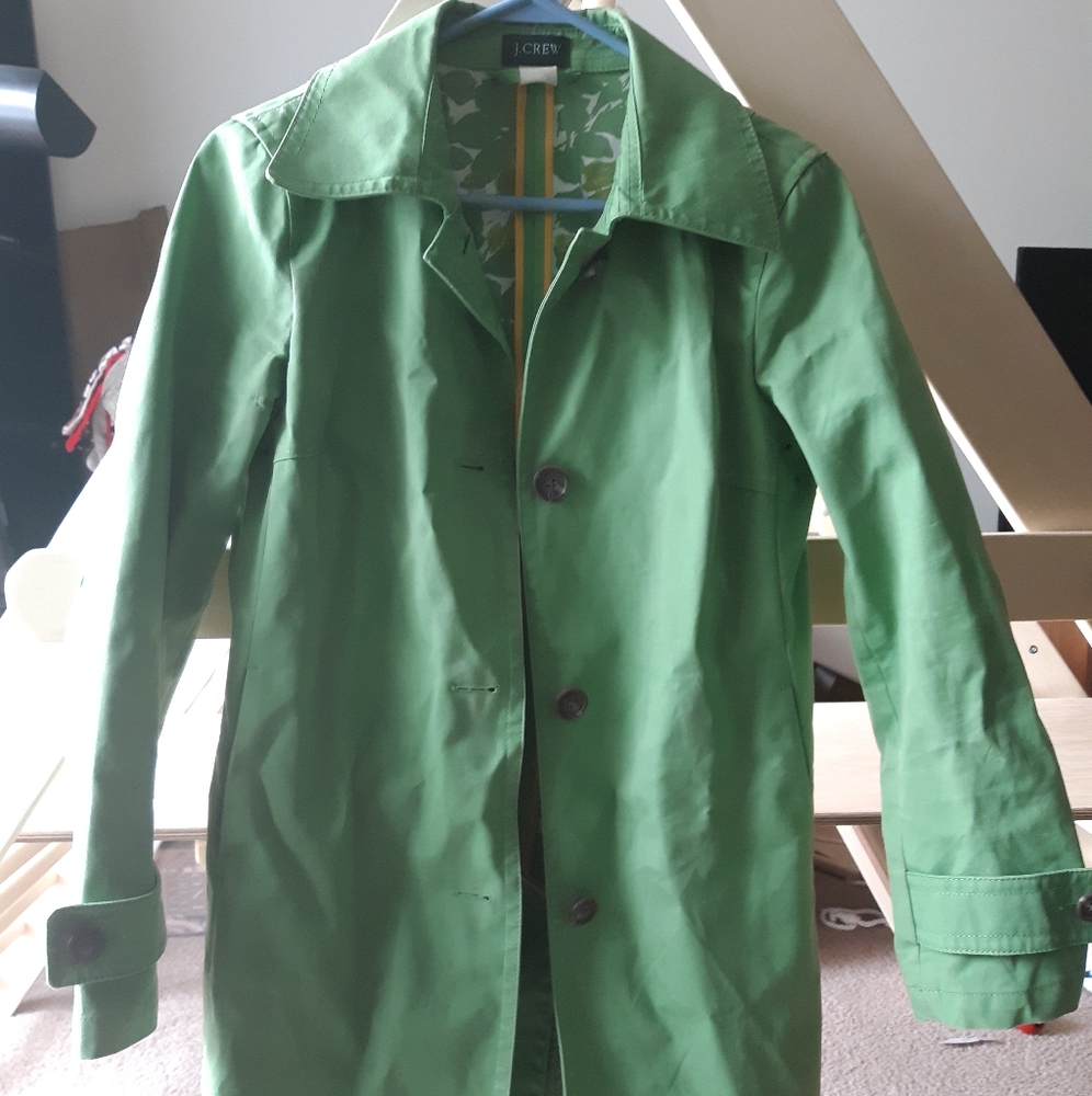 Green spring trench coat - Picture 2 of 2
